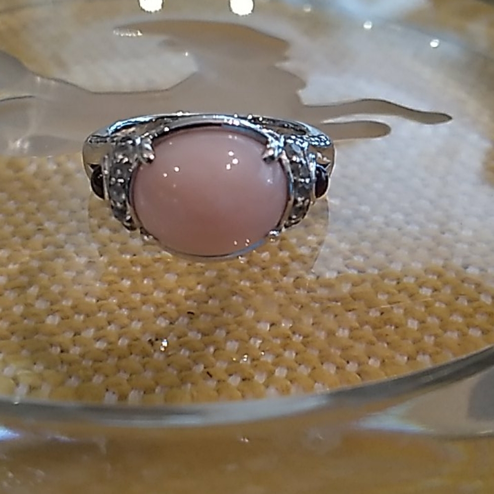 Victoria Wieck pink opal ring